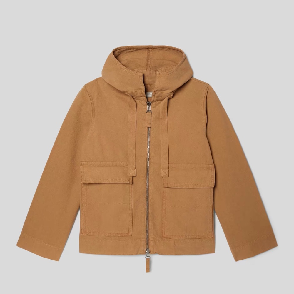 NWT Everlane The Canvas Organic Cotton Anorak in Cappuccino Size XS